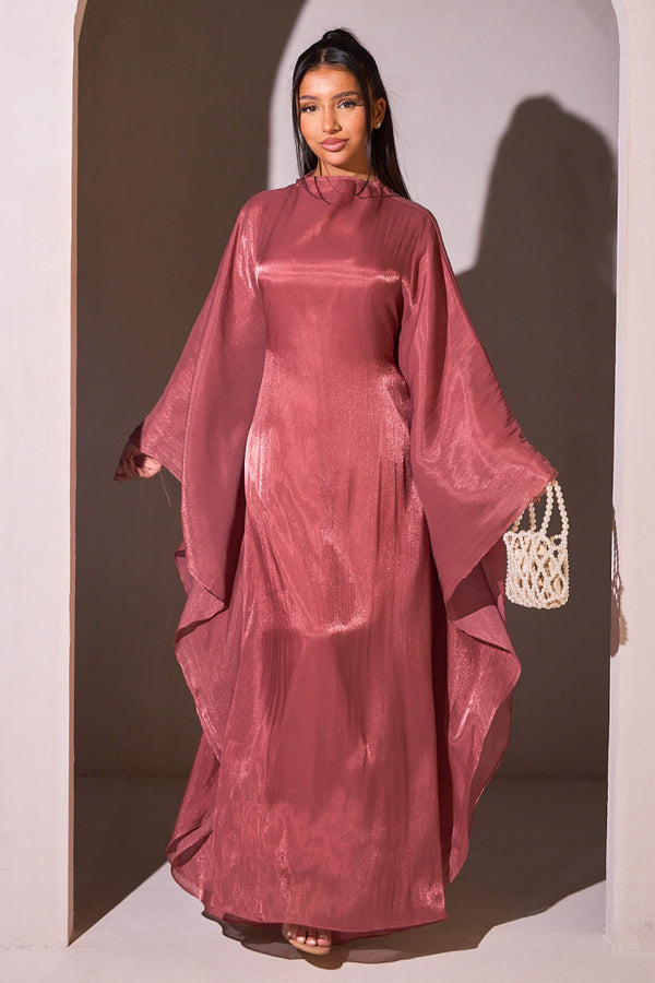 Robe Satinée 2 Pièces – Rosée