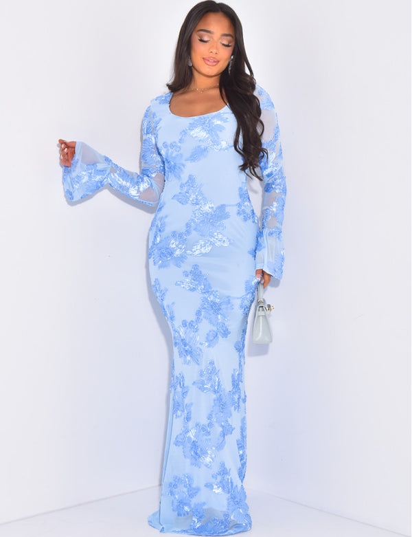 Robe Layana – Élégance Brodée